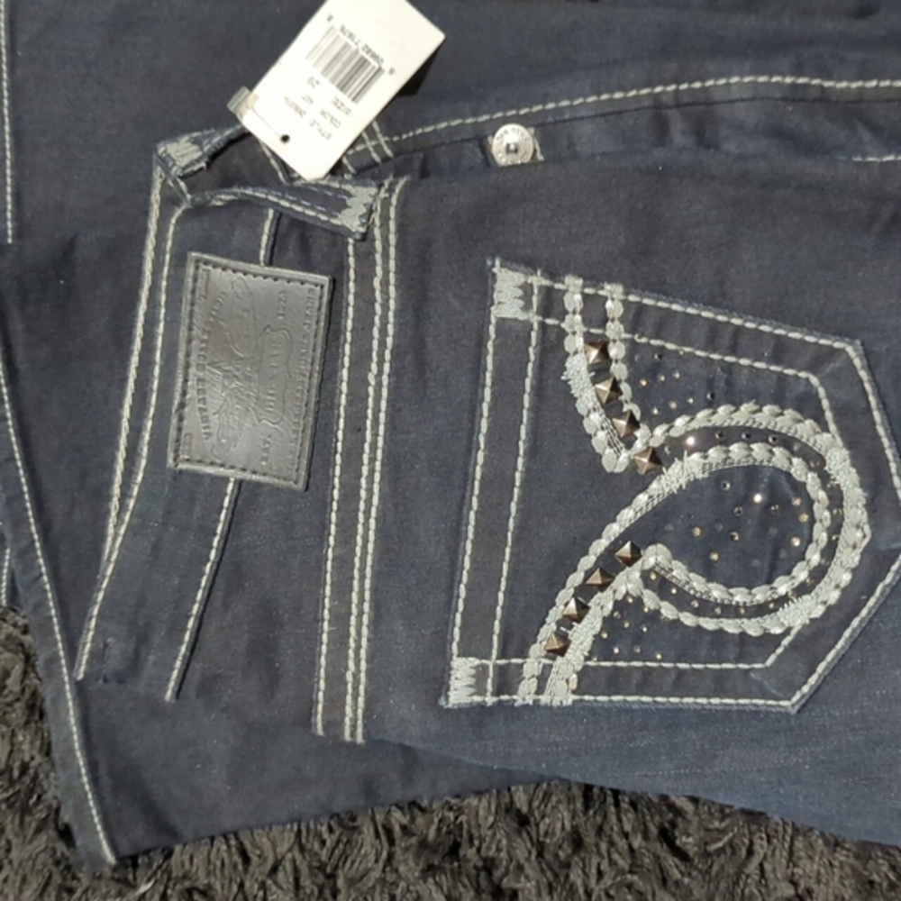 Dark black big starjeans